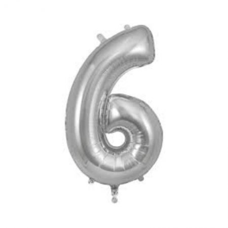 בלון מספר 6 (צבע כסף) 36'
