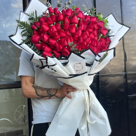 זר מדואזל 100 ורד